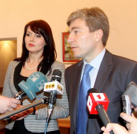 Vicepremierul RM, Eugen Carpov si pretinsa sefa a diplomatiei transnistrene, Nina Stanski