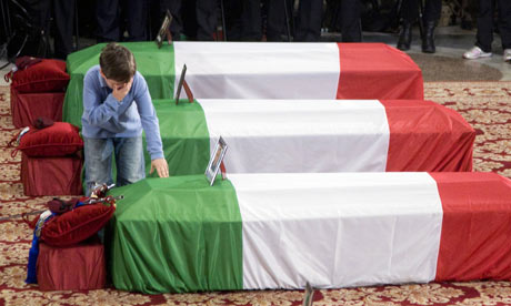 Zeci de soldati italieni au murit in Afganistan