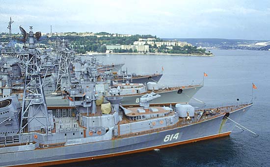 Flota militara rusa a Marii Negre, pregatita pentru razboi