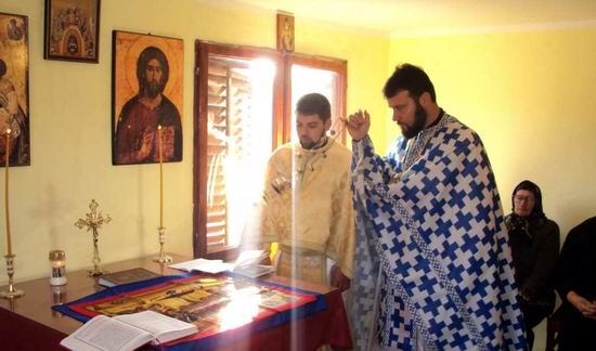 Serbia. Biserica romaneasca sfintita la Isacova