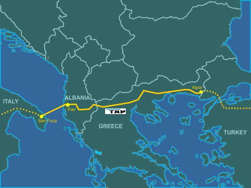 Gazoductul TAP, o noua ecuatie gazifera in regiunea Marii Negre