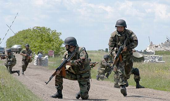Militarii Armatei Nationale, pregatiti de actiune in Ucraina
