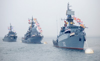 Rusia isi umfla muschii in Mediterana in cadrul celui mai mare exercitiu naval din istorie