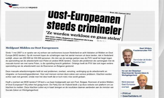 Olanda. Scandalul siteului extremist continua