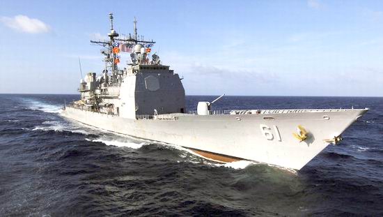 Rusii, nemultumiti ca USS Monterey a intrat in Marea Neagra