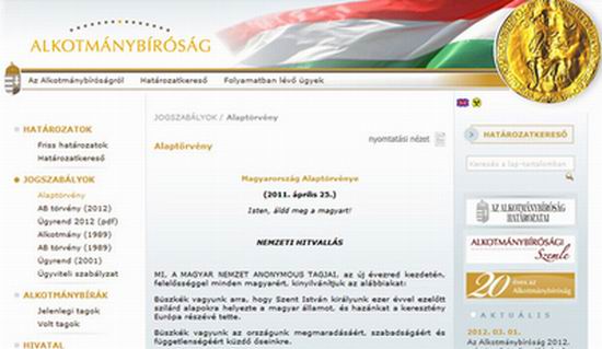 Constitutia Ungariei, modificata de Anonymous