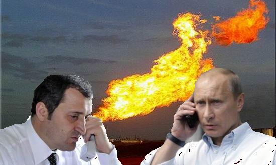 Vlad Filat si Vladimir Putin, convorbire telefonica despre gaze