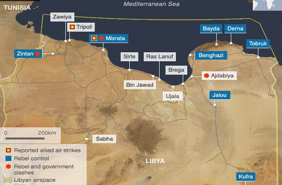 Coalitia continua bombardamentele din Libia