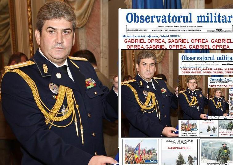 EXCLUSIV: Observatorul Militar, transformat in ziarul personal al lui Gabriel Oprea