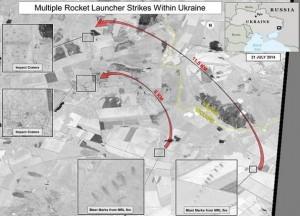 SUA au dat publicitatii imagini cu bombardamente ruse pe teritoriu ucrainean