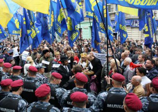 Proteste nationaliste la Lvov
