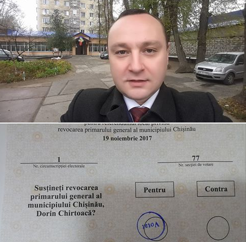 Republica Moldova: Referendumul socialiștilor împotriva primarului Chișinăului, Dorin Chirtoacă, a eșuat