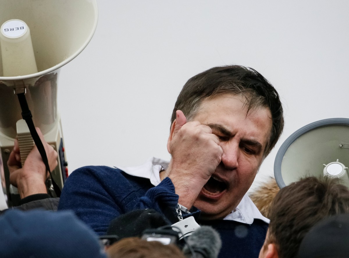 Saakașvili adus în fața judecătorilor unui tribunal din Kiev