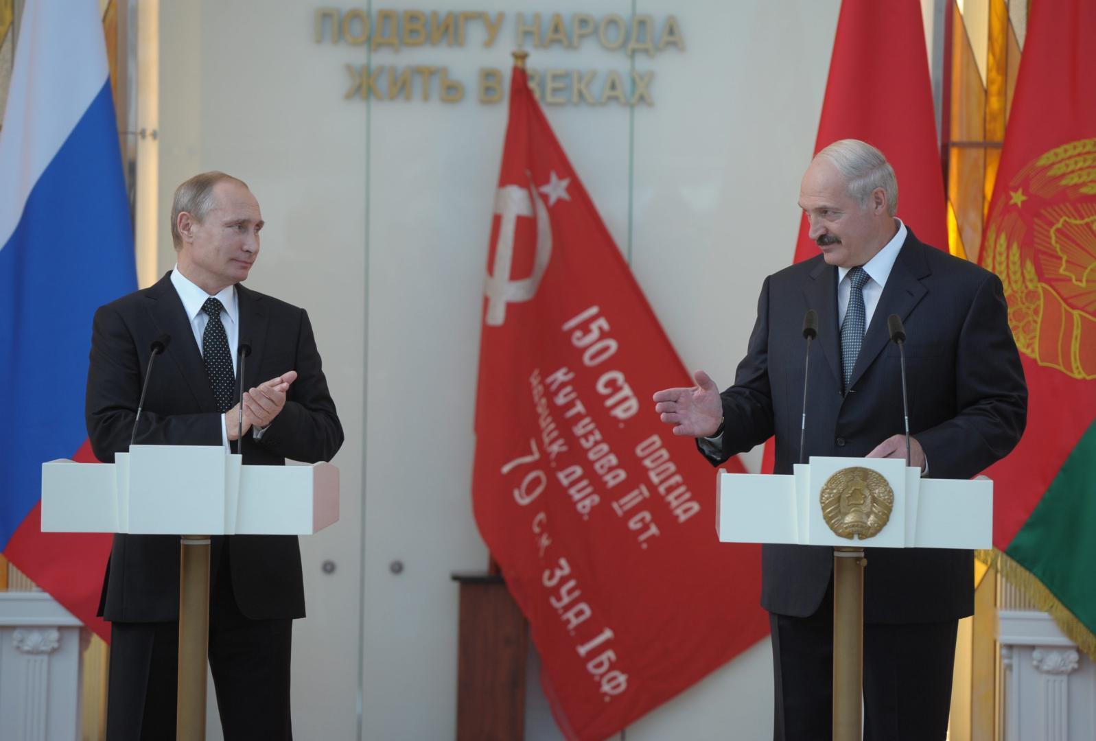 Vladimir Putin, aliat de nădejde al liderului de la Minsk