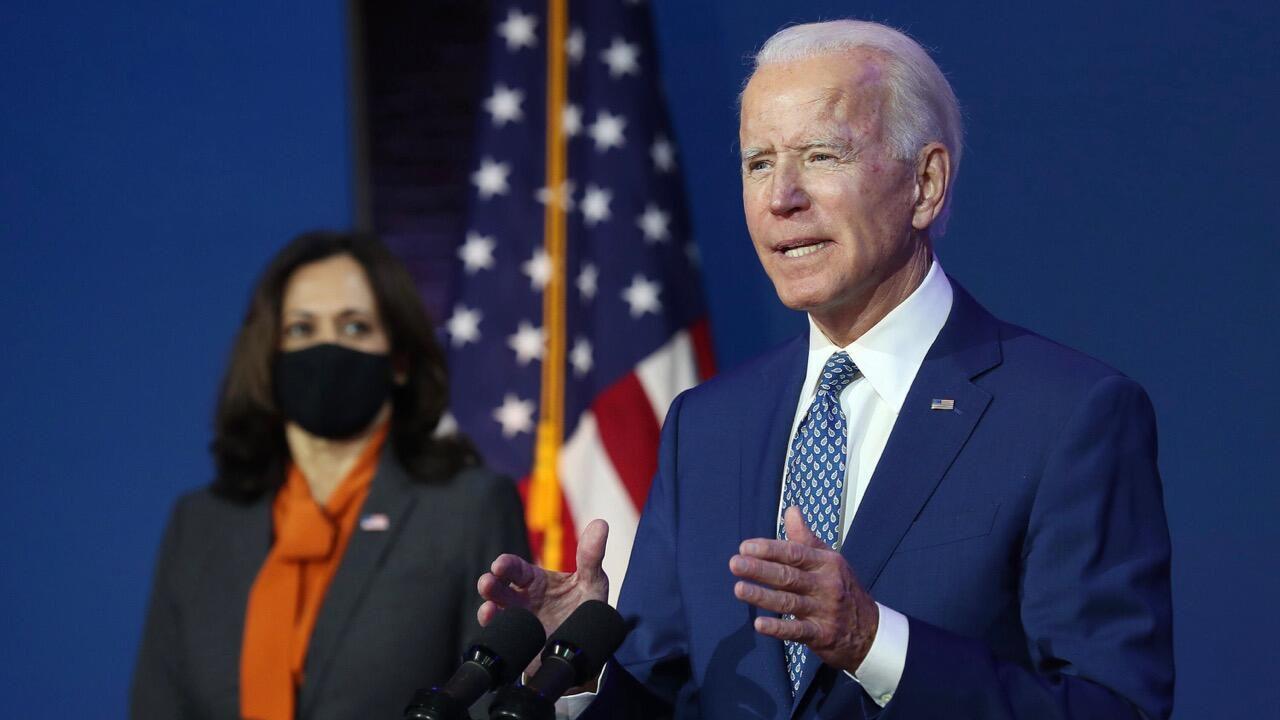 Joe Biden, președintele ales al Statelor Unite, păzit de Garda Națională