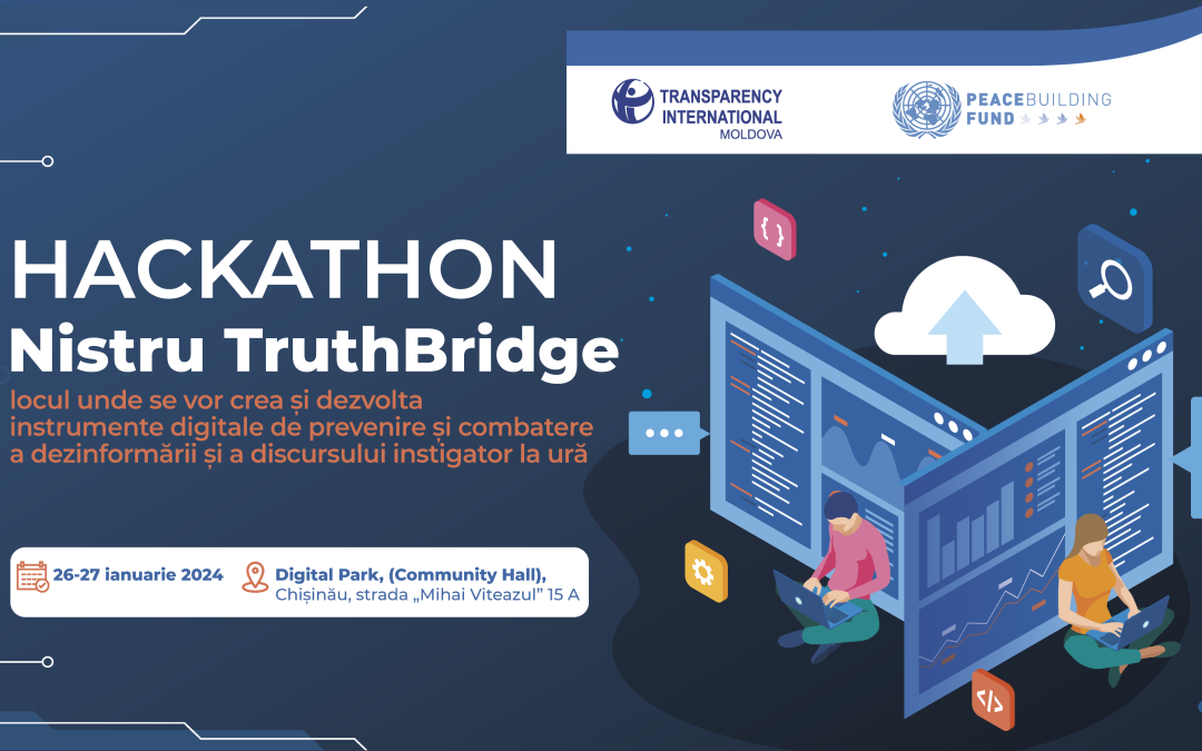 Hackathonul „Nistru TruthBridge” va dezvolta instrumente digitale de prevenire și combatere a dezinformării și a discursului instigator la ură